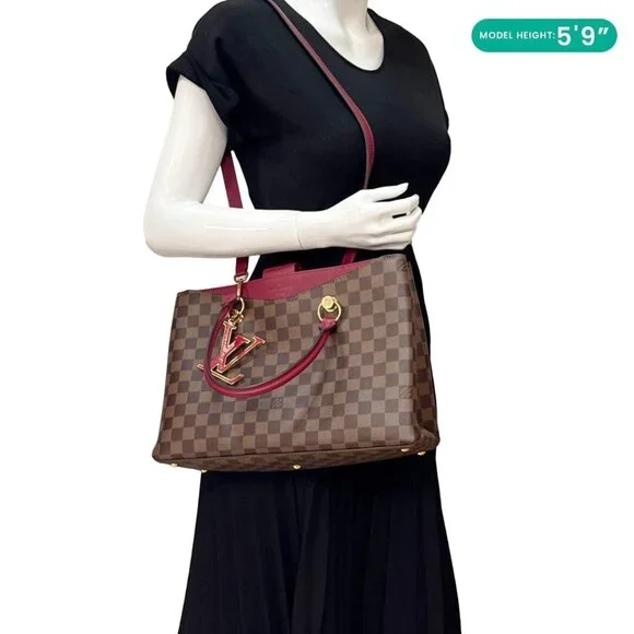 Louis Vuitton LV Riverside Damier Ebene Tote Bag Brown - Picture 2 of 12